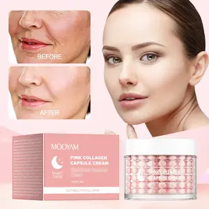 Mooyam Powder Collagen Capsule Cream, Hydrating Moisturizing Anti-Wrinkle, Firming Reduces Wrinkles, Suitable for Sensitive Skin