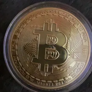 BTC Challege Coin, Souviner Coin for Party Bag, Gold Plated for Adults