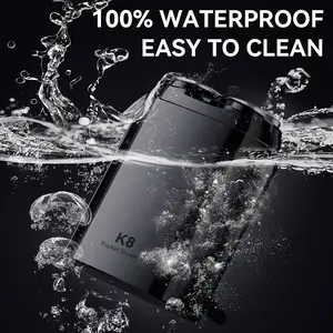 ENCHEN K8 Mini Electric Shaver Ultra Compact Design 100% Waterproof Easy to Clean Silent Anti Pinch Type C Fast Charging Single Blade Razor Travel Essential Gift for Boyfriend Valentine's and Christmas Present