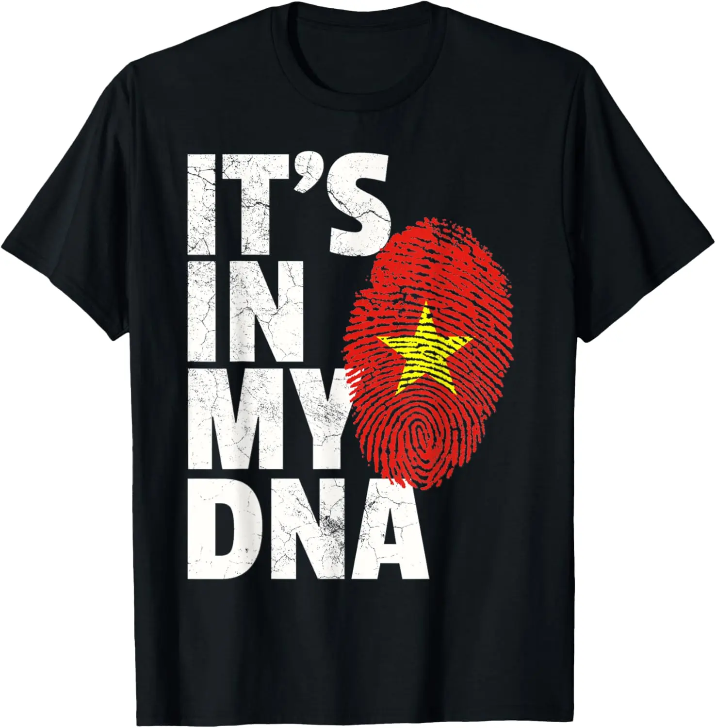 100%cotton IT'S IN MY DNA Vietnamese Vietnam Flag T-Shirt Men Women T-Shirt