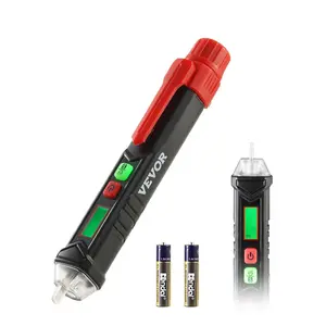 【Summervibes】VEVOR Voltage Tester,  Non-Contact Voltage Detector with Adjustable Sensitivity, Dual Range AC 12V-1000V/48V-1000V Live & Null Wire Tester Pen with Visual and Audible Alarms, CAT III 1000V Rating