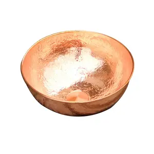 Akicon Custom Copper Vessel Sink Handcrafted Bathroom Sink