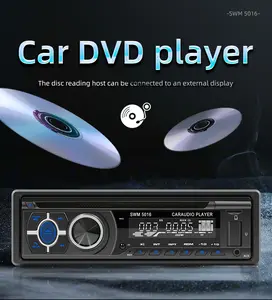 Single Din Car Stereo CD DVD Player Bluetooth FM/RDS/AM Radio MP3 USB Music Unit