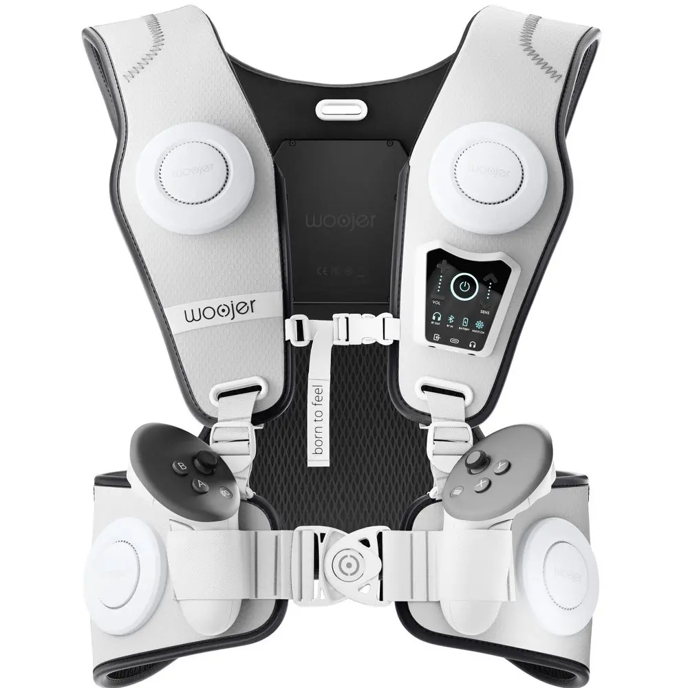 Woojer Made for Meta High-Fidelity Haptic Vest 3 Gaming VR Sensor USB-C Bluetooth 5