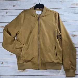 Goodfellow & Co Men's Faux Suede Bomber Jacket -Small