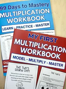 Multiplication Workbook Bundle for Upper Elementary | Beginner to Mastery System | Third Grade, Fourth Grade, Fifth Grade Math Practice