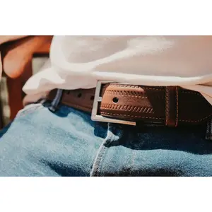 LeJon Bison Belt Driggs Mocca