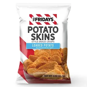TGI Fridays Loaded Potato Skins Chips, 3 Oz (Pack of 6)