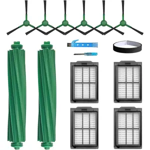 Replacement  for   Plus 405 (G181) Combo & 505 Combo Robot Vacuum Cleaner Accessories Kit 13 Packs 2 Main Brushes, 4 Filters, 6 Side Brushes, 1 Bumper Stripe
