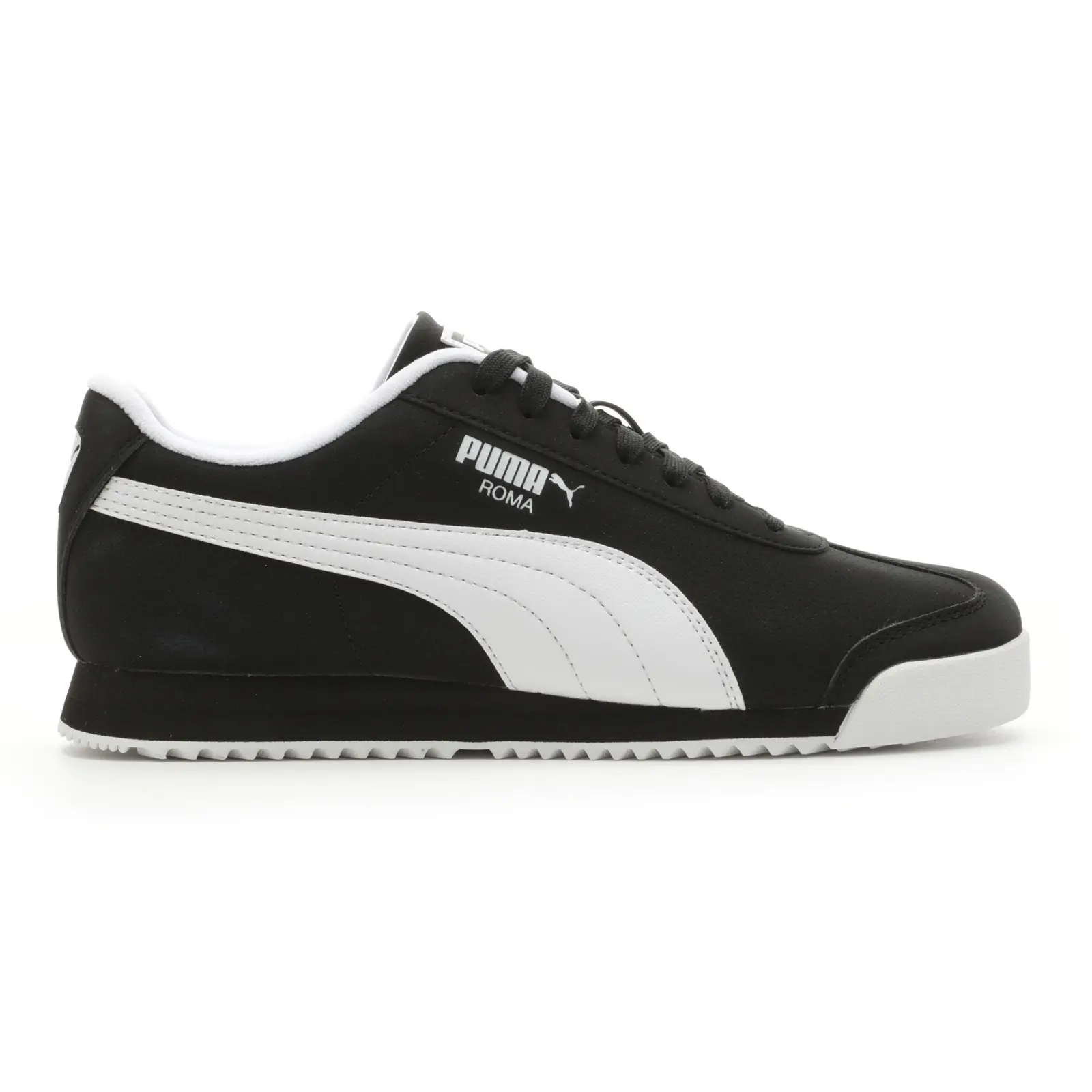 Puma Roma 24 Reversed 40067102 Mens Black Leather Lifestyle Sneakers Shoes