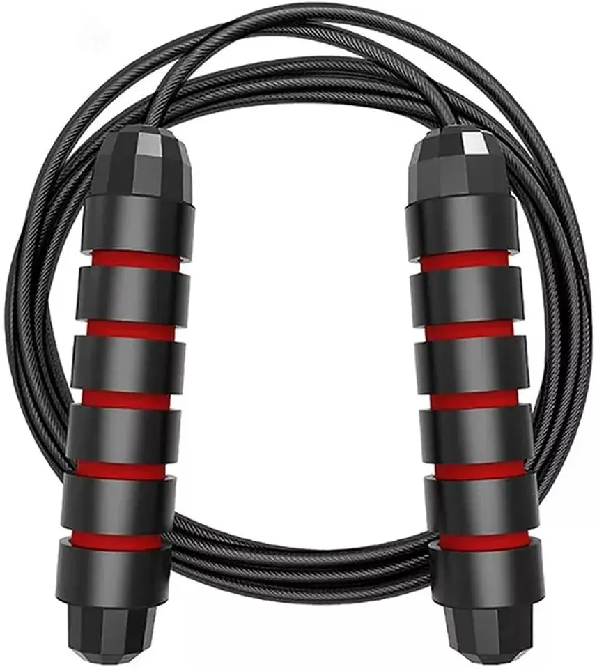Jump Rope, Adjustable Skipping Rope EVA Foam Handles, Tangle-Free Rapid Speed with Ball Bearings for Women, Men, and Kids Aerobic Exercise
