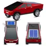 WSTER WS-699 Cybertruck Style Portable Bluetooth Wireless Party Speaker - Solar Charging, TWS Pairing, FM Radio, USB, USB-C, Micro SD, AUX, Built-In Battery, Multifunctional Desktop Speaker - Camping, Gifts for Him, Adults, Portable Gadgets