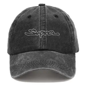 Supra Unisex Washed Vintage Baseball Cap Adjustable Snapback Hat