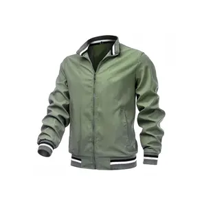 Bmuvlss Men's Plus Size 6XL Retro Jacket - Navy Blue/White Piping Full-Zip Windbreaker Coat, Collar,, Spring & Autumn Casual Outerwear for Men, PLUS SIZE, Casual Jacket For Men, Plus Size Mens Clothing, Windproof Jacket For Men, Corporate Jacket For Men,