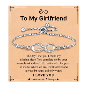 Infinity Bracelets for Women, Gifts for Girls Birthday Christmas, Link Jewelry for Girlfriend, Daughter, Granddaughter