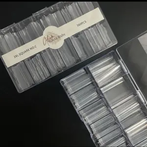 Soft Gel 3XL SQUARE No C / 360 Nail Tips