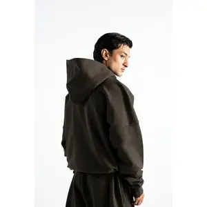 Y27 - Heavy Boxy Organic Hoodie — Volcanic Ash [520 GSM]