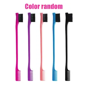 1 Pieces Hair Styling Comb Set Teasing Hair Brush Rat Tail Comb Edge Brush for Edge&Back Brushing