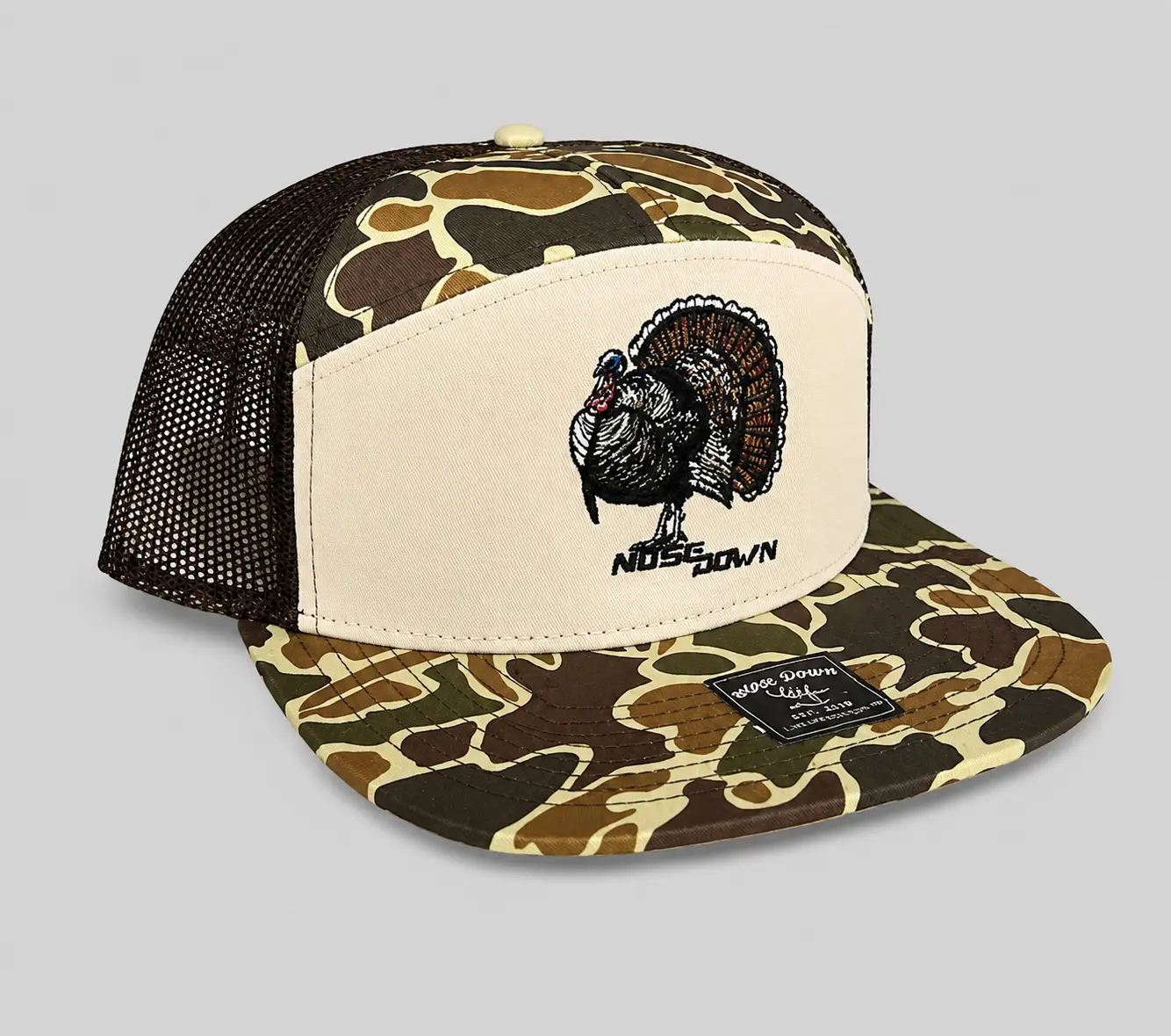 Spring Turkey Embroidered Hat
