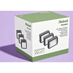 "Multi-Layer Replacement Filters - Washable & Reusable for Roomba e i j Series - 3-Pack Dust & Allergen Traps - Durable Design - Compatible with Select Vacuum Models" Household Set