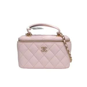 Pre-owned CHANEL 【Alea】CHANEL 21K Handheld Long Box Cosmetic Bag