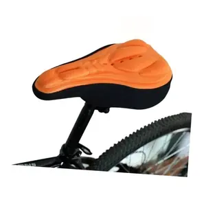 3D Gel Bike Seat Cover - Extra Thick & Soft Silicone Saddle Pad, Universal Shock-Absorbing Bicycle Seat Cushion for Men and Women, Non-Slip Ventilated Comfort for Road/Mountain Bikes