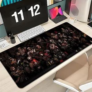 Anime Darkest Dungeon Mouse Pad Design XXL 1000×500mm 900×400mm 800×400mm 600x300mm Large Gaming Mouse Pad Extended Mousepad - Extended, Thick, Non-Slip Rubber Base Desk Mat with Precision Stitched Edges - Washable Large Desk Pad Desktop Accessory