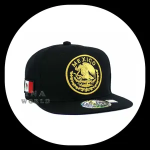 MEXICAN Hat Cap MEXICO Federal Logo Embroidered Snapback Flat Bill Baseball Cap