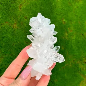 LEMURIAN CRYSTAL CLUSTER | Clear Quartz Crystals | Raw Crystal Specimen | Crystals of Arkansas | Home Decor