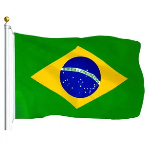 Brazil (Brazilian) Flag 75D Printed Polyester 3x5 Ft