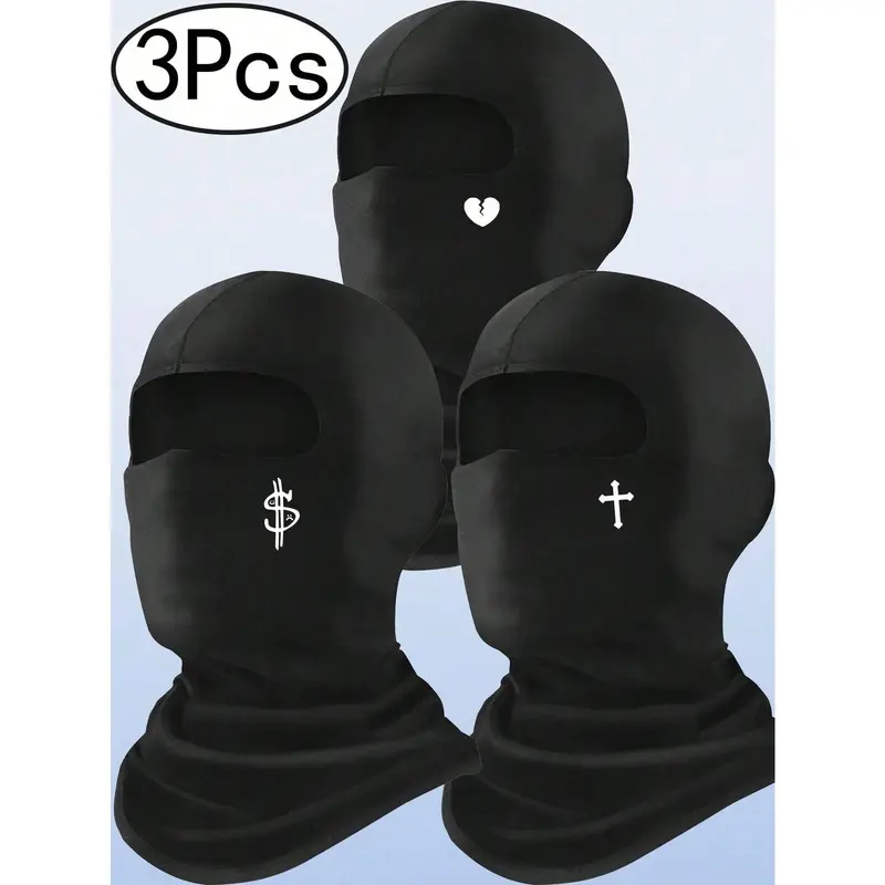 Free ship 1PC/3PCS Ski Mask Mask Face Cover Balaclava Full Face Mask Summer Face Cover UV Protection Balaclava Men Women Outdoor Sports Face Mask For Men And Women – Skiing, Snowboarding, Motorcycle, UV Protection & Wind Protection