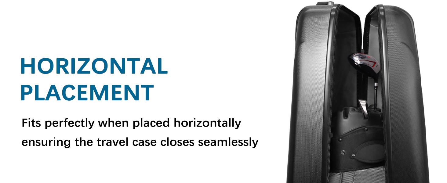 UNIHIMAL Full Hard Case Golf Travel Bag with Wheels, Travel Case - Ultimate Protection, Waterproof & Durable, Specially Designed for Airline Transport