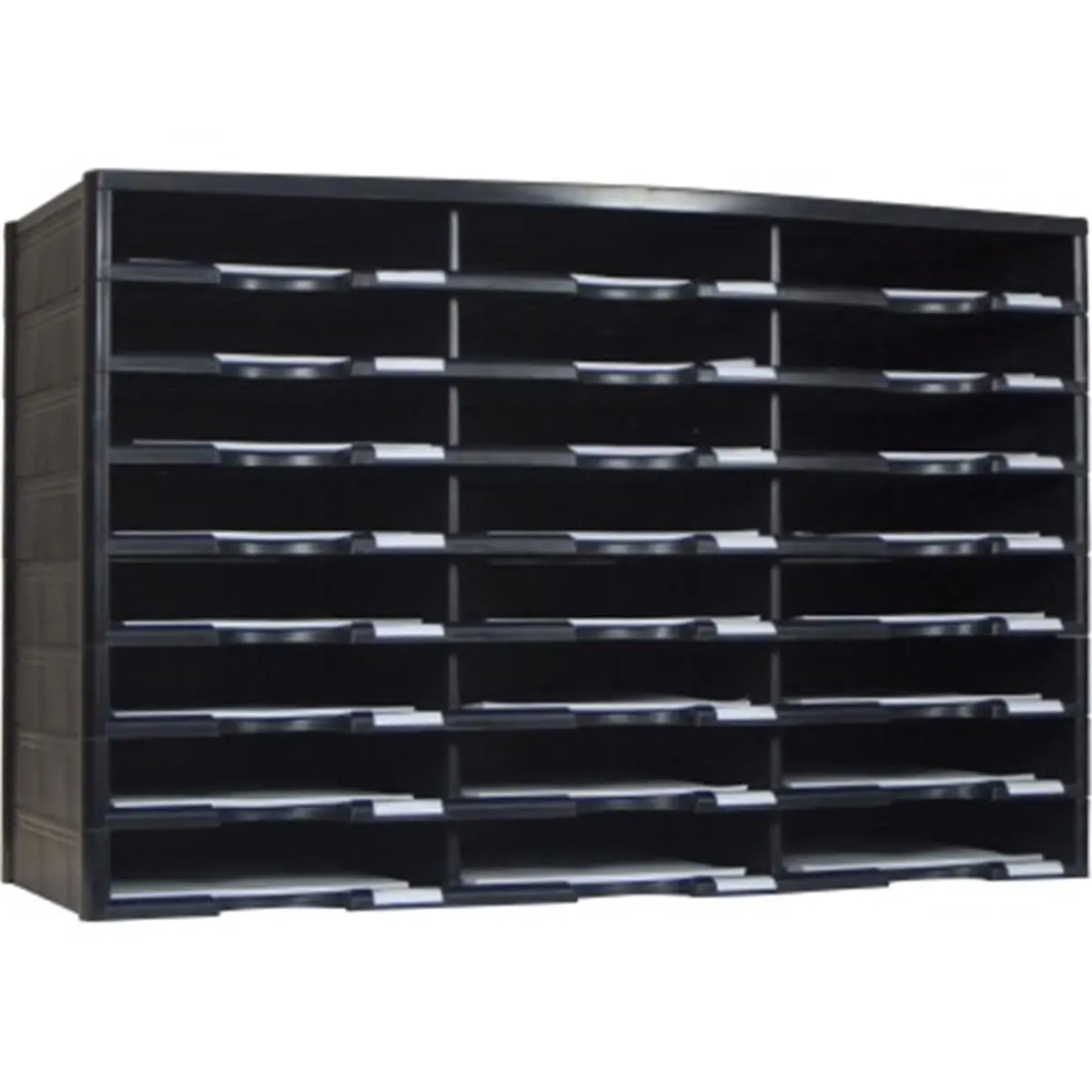 212 MAIN 9.50x12 in. Stackable Literature Sorter, Gray Office Organizer, Card Desk Organizer