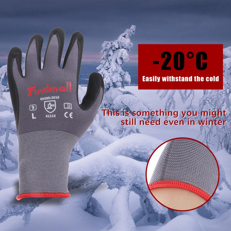 Findmall Seamless work Gloves - Wear-Resistant, Anti-Slip for Construction, Warehousing, Planting - Unisex Work Gloves 3/6/12 Pairs Findmall Seamless work Gloves - Wear-Resistant, Anti-Slip for Construction, Warehousing, Planting - Unisex Work Gloves 3/6/12 Pairs