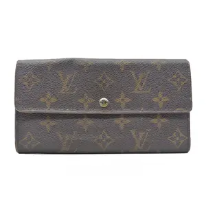 Pre-owned Louis Vuitton canvas Small Leather Goods AUCTION $725 Monogram Sarah Wallet MI0096
