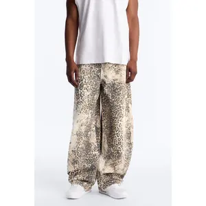 Soho Barrel Jean - Leopard
