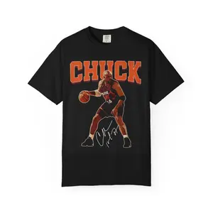Charles Barkley Tshirt, Basketball T-Shirt,Full Size,Full Color - From Small to Extra Large - Fashion for All Tastes - Pick Your Shade