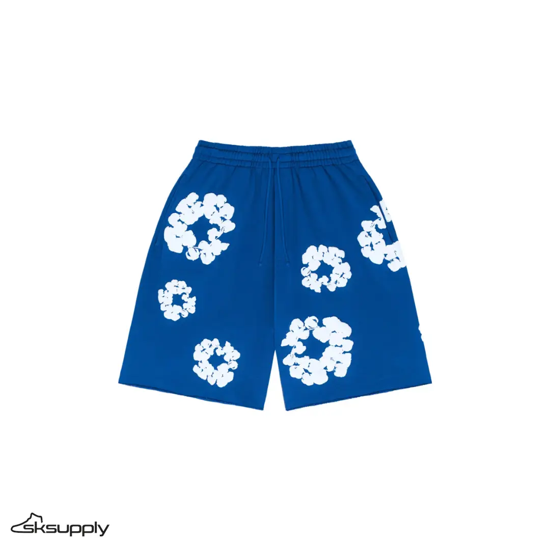 Denim Tears "The Cotton Wreath" Shorts (Royal Blue)