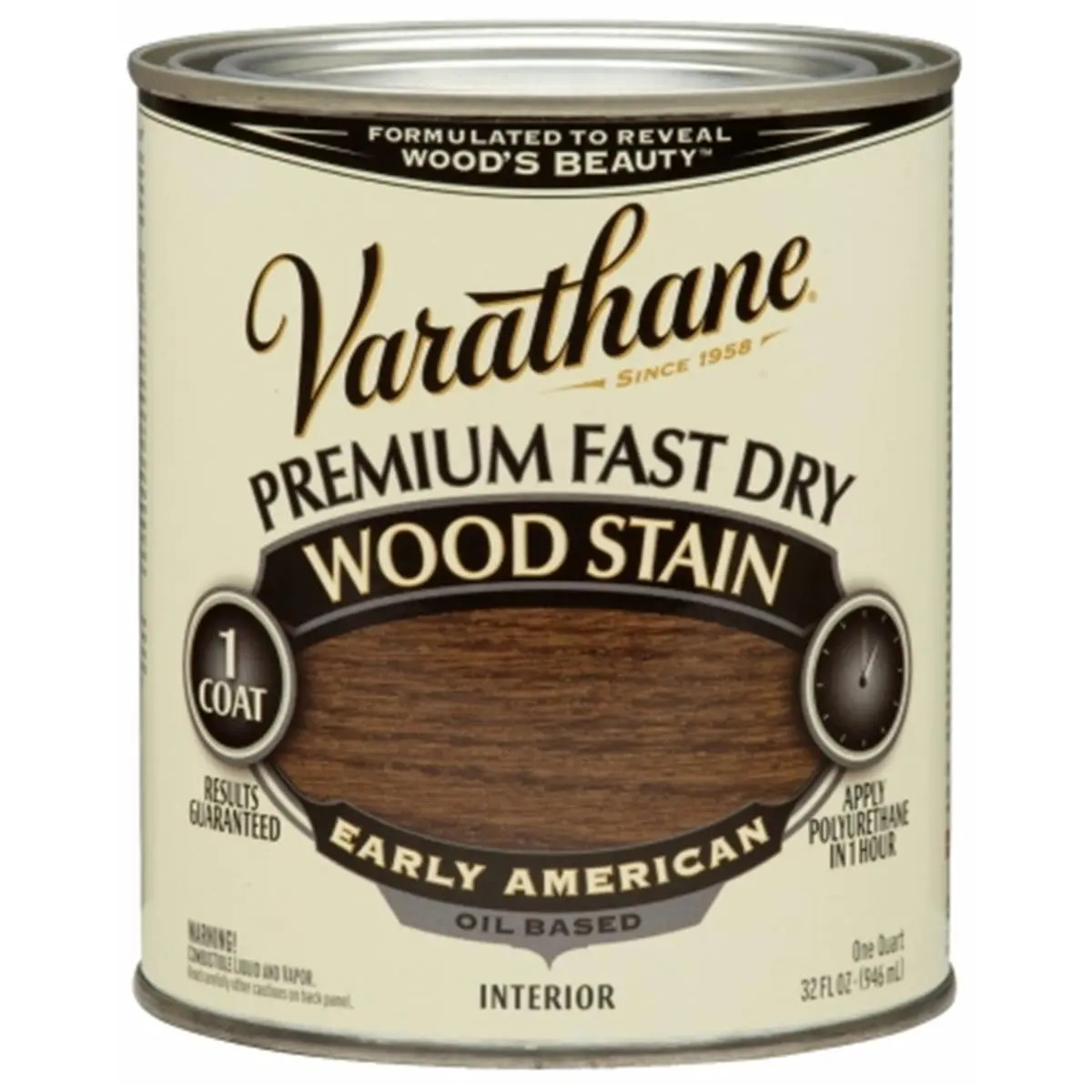 212 MAIN Varathane 1 Qt Early American Fast-Drying Wood Stain for Automotive & Motorcycle Paint Care