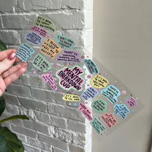 My Mental Breakdown Cup UV DTF Wrap