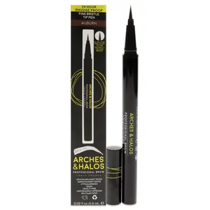 Arches & Halos Precision Brow Shaping Pencil - Double Sided Eyebrow Filler and Spoolie Brush - Creamy Texture for Shaping and Defining With Ease - Vegan, Cruelty Free - Neutral Brown - 0.070 oz