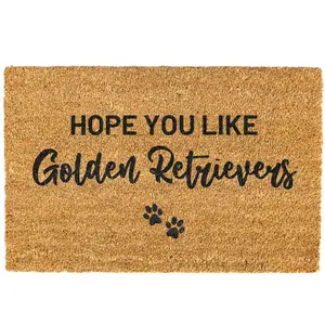 Hope You Like Golden Retrievers Doormat, Funny, Decorative Mat, Coir, Welcome Mat, Non-slip, Indoor, Outdoor