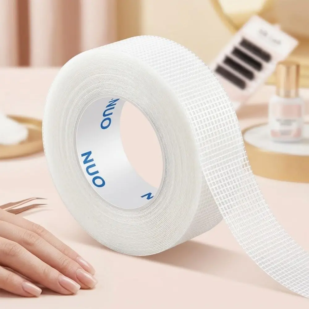 Professional Eyelash Extension Tape Set: Breathable Non-Woven Adhesive Strips for False Lashes & Eyelid Support. Smudge-Proof, Hypoallergenic, Easy Tear & Adjustable Width. Salon-Grade, Long-Lasting Wear, Portable Design for Daily Makeup.