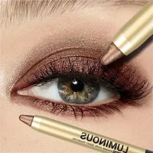 1PC Pearlescent Eyeshadow Pencil Lasting Glitter Shimmer Eye Highlighter Brown Eyeliner Stick Makeup Tool