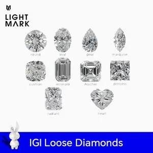 Different shape Loose Diamond certified by IGI