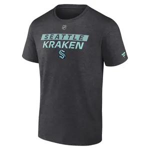 Seattle Kraken AP Replen Primary Tee Charcoal