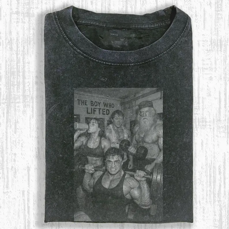Harry Comfort Colors shirt, gym squad boy who lifted black & white meme, iron paradise moment, washed black graphic tee, lifting humor