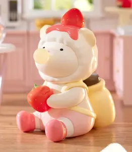 [FINDING UNICORN] 【Live Unboxing】FARMER BOB 200% Strawberry Milk Collection Figurine Toys for Modern Home Decor, Collectible Art Toy Cute Figures Desktop Ornament Collectible Toys Birthday Gifts