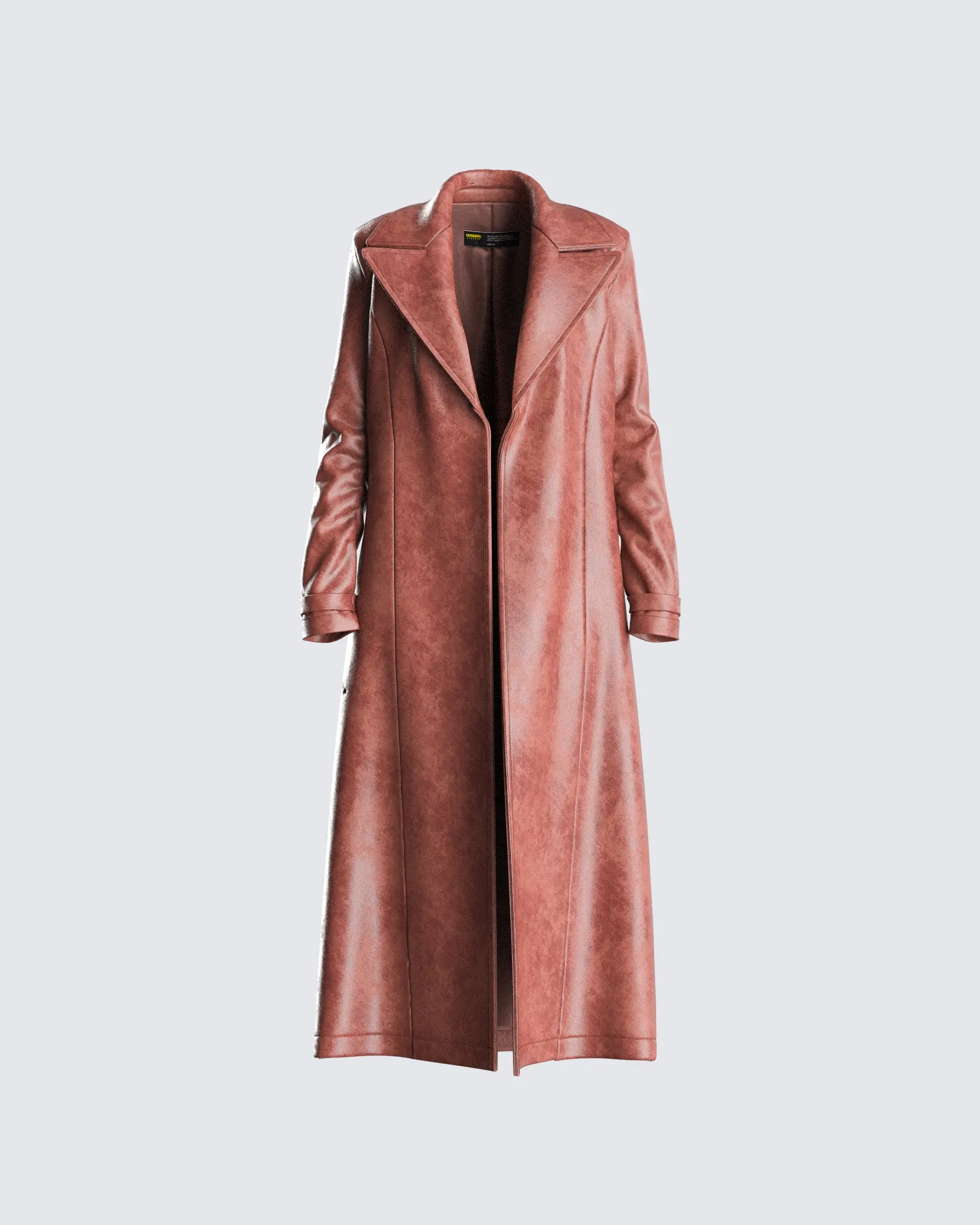 Women's Lu Brown Vegan Leather Jacket - Stylish Outerwear Coat for Daily Wear