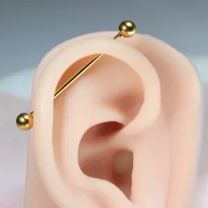 Implant Grade Titanium Industrial Barbell Cartilage Piercing Jewelry